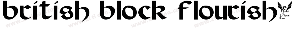 British Block Flourish, 10th c.字体转换